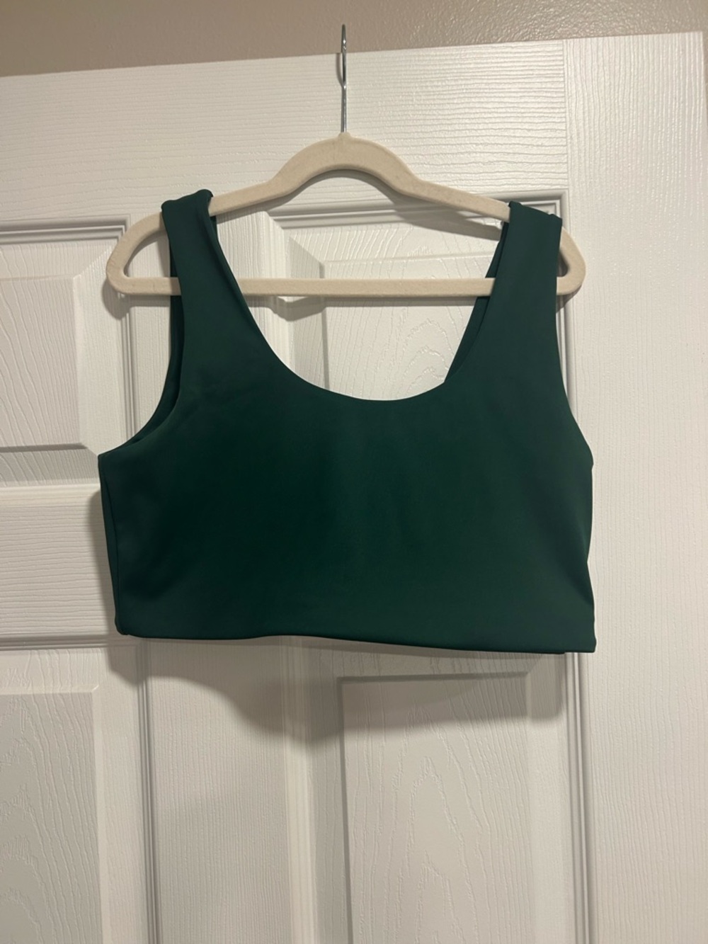 Everyday Scoop Neck Bralette in Dark Green - Picture 3 of 5